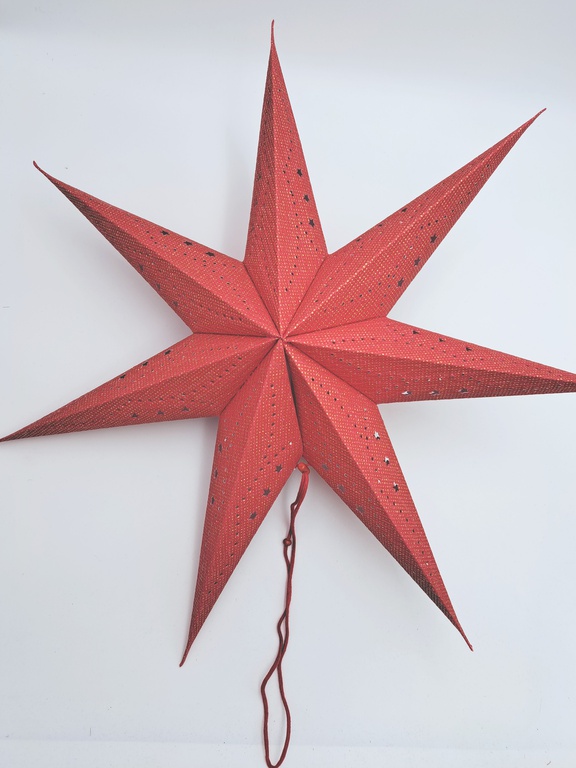 Gwiazda papierowa czerwona 60cm (1)
