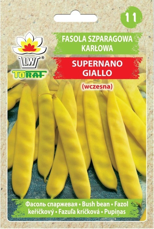 Fasola szparagowa karłowa Supernano Giallo, wczesna [30g] nasiona (1)