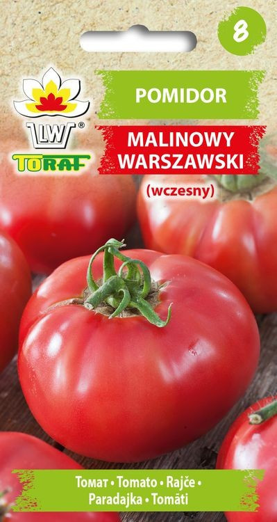 Pomidor Malinowy Warszawski, wczesny [0,5g], nasiona (1)